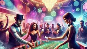 Antarmuka live dealer CQ9 menampilkan permainan blackjack dan roulette dengan dealer profesional